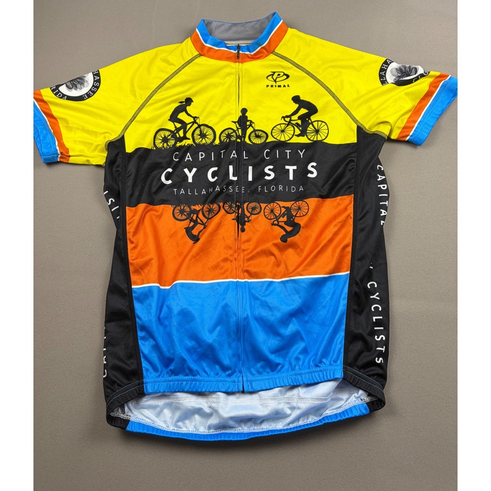 Capital City Cyclists Tallahassee Florida Cycling Primal Wear Jersey Mens Medium